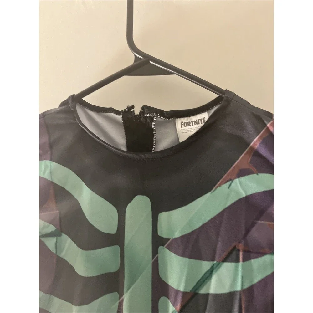 Fortnite Skull Trooper Kid 1-Piece Halloween Costume Jumpsuit Pick Your Size